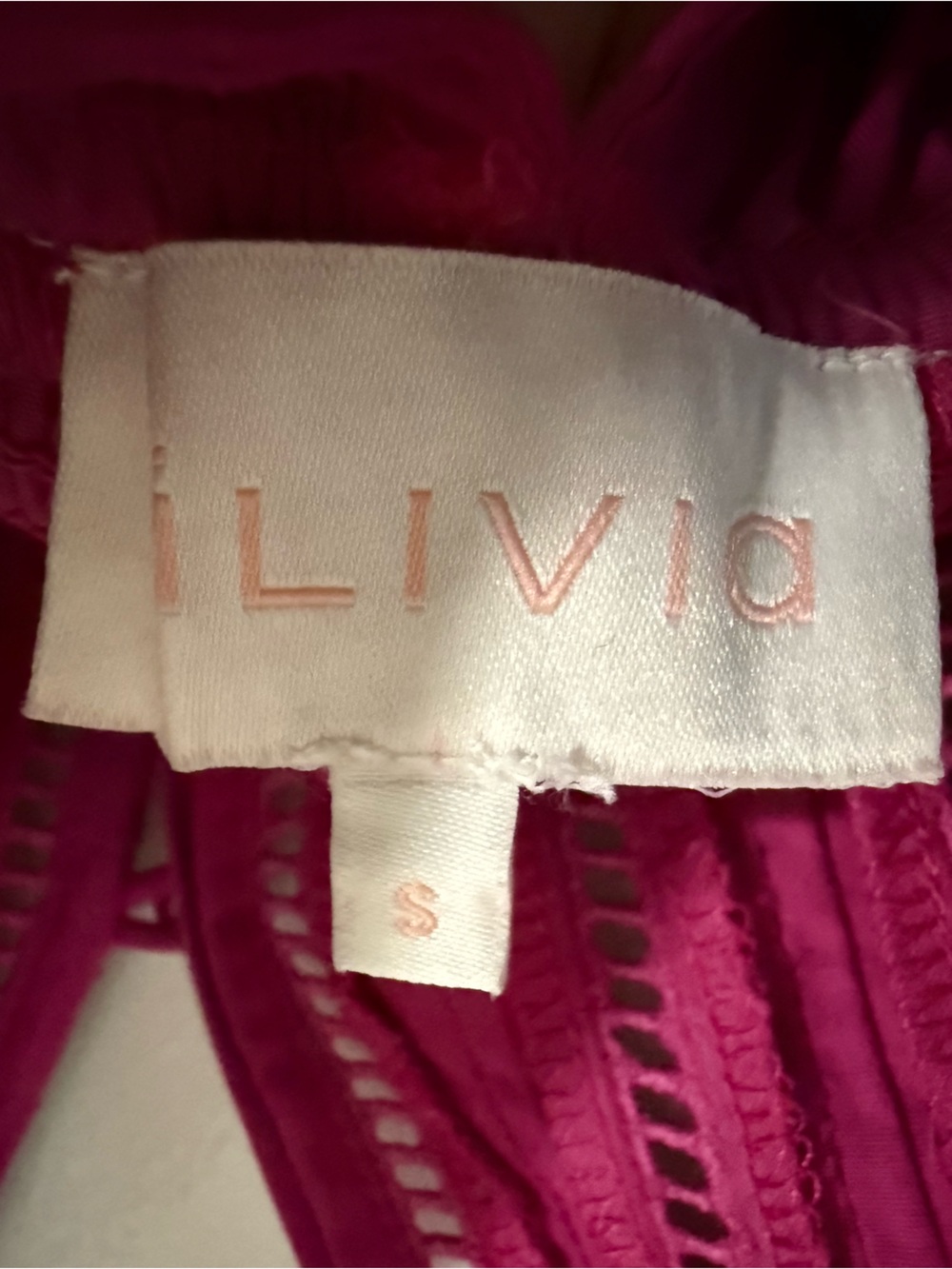 NWT ALIVIA Penny Embroidered Mini Dress in Magenta Size Small - Picture 8 of 9